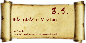 Bástár Vivien névjegykártya